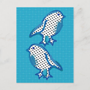 Carte postale "Blue birds"