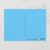 Carte Postale Blue Black Raven, bleu et or abstrait (Dos)