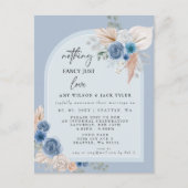 Carte Postale Blue Boho Rien De Fancy Just Love Faire-part (Devant)