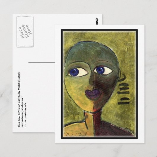 Carte postale Blue Boy (Devant / Derrière)