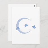 CARTE POSTALE BLUE BUNNY MOON (Devant / Derrière)