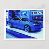 Carte Postale "Blue Camaro" © 2009 S.J. (Devant)