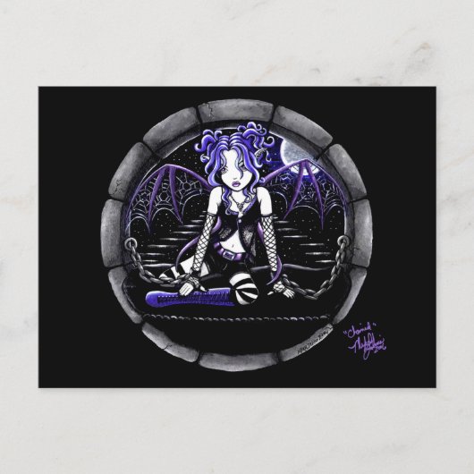 Carte postale "Blue Chained" Gothique Fairy Art (Devant)
