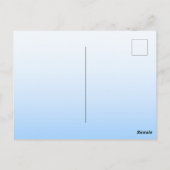 Carte Postale Blue cheveux elf magique princes de glace neige fo (Dos)