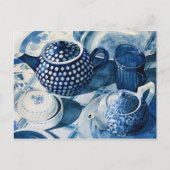 Carte postale Blue China Plats (Devant)
