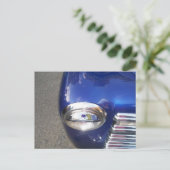 Carte postale Blue Classic Car (Debout devant)