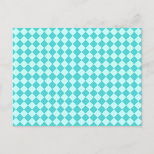 Carte Postale Blue Combination Diamond Motif par Shirley Taylor