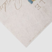 Carte Postale Blue Cornflower Floral  Tissuepapier (Detail)