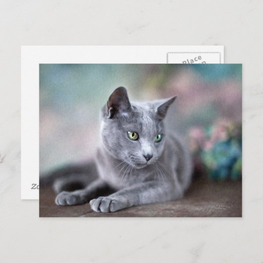 Carte Postale Blue de Russian (Devant / Derrière)