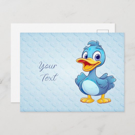 Carte postale Blue Duck (Devant / Derrière)