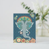 Carte postale Blue Elephant (Debout devant)