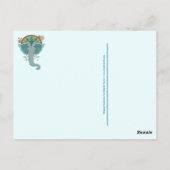 Carte postale Blue Elephant (Dos)