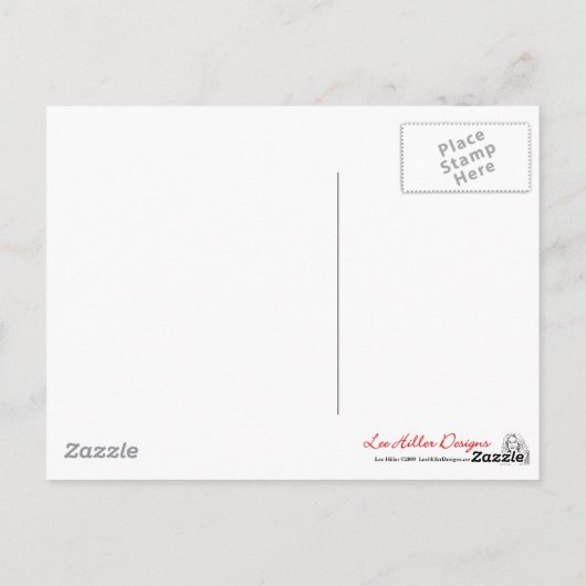 Carte Postale Blue fog (Dos)