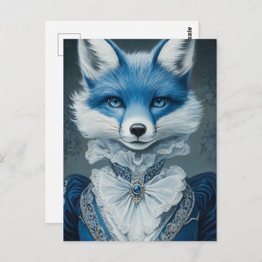 Carte Postale Blue Fox (Devant / Derrière)