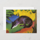 Carte Postale Blue Fox (par Franz Marc) (Devant / Derrière)