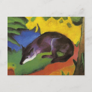 Carte Postale Blue Fox (par Franz Marc)