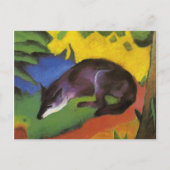 Carte Postale Blue Fox (par Franz Marc) (Devant)