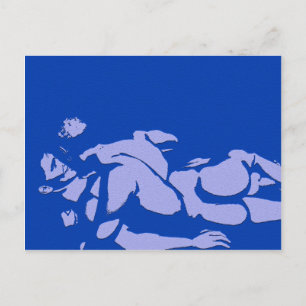 Carte Postale Blue Gay Love