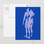 Carte Postale Blue Gay Love (Devant / Derrière)
