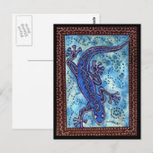 Carte postale Blue Gecko (Devant / Derrière)