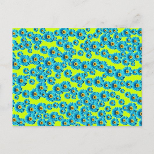 Carte Postale Blue Gerber Daisy (Devant)