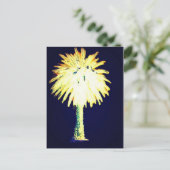 Carte Postale Blue Gold Canary Island Date Palm (Debout devant)
