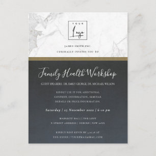 CARTE POSTALE BLUE GOLD DAHLIA ATELIER FLORAL DISCOURS INVITATIO