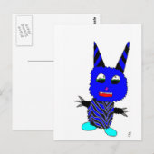 Carte Postale Blue Gremlin (Devant / Derrière)
