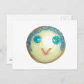 Carte Postale Blue Hair Emoji Art Imprimer/Graphique (Devant / Derrière)