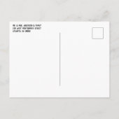 Carte Postale Blue Happy New Year Typographie | Photo (Dos)