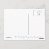 Carte postale Blue Heart (Dos)