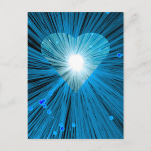 Carte postale Blue Heart