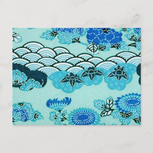 Carte Postale Blue Hills & Flowers (Devant)