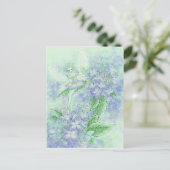 Carte postale Blue Hydrangea (Debout devant)