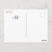 Carte Postale Blue Hydrangea Bloom Traditional Thank You (Dos)