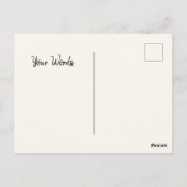 Carte Postale Blue Hydrangea Botanical Illustration Design (Dos)