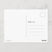 Carte Postale Blue Hydrangea Floral Nom monogramme (Dos)