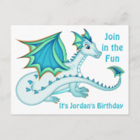 Carte postale Blue Ice Dragon