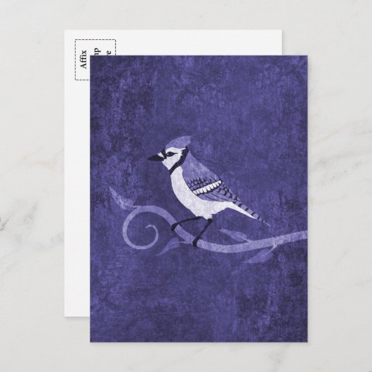 Carte postale Blue Jay (Devant / Derrière)