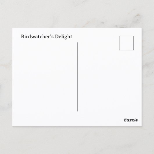 Carte Postale Blue Jay Nature photographique personnalisable (Dos)