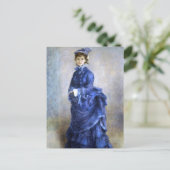 Carte Postale Blue Lady Parisienne Renoir Impressionniste Peintu (Debout devant)