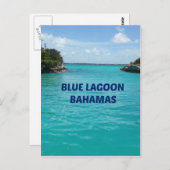 Carte Postale Blue Lagoon Bahamas (Devant / Derrière)
