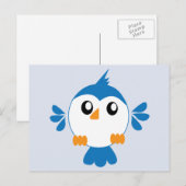 Carte Postale Blue Lil' Bird (Devant / Derrière)