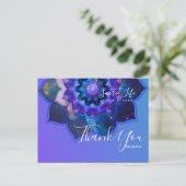 Carte Postale Blue Lotus Mandala (Debout devant)