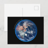 Carte Postale Blue Marble Earth, 2014 Photo satellite (Devant / Derrière)