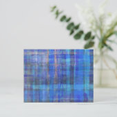 Carte postale Blue Modern Art Abstrait (Debout devant)