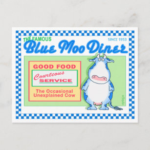 Carte Postale BLUE MOO DINER par Boynton