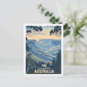 Carte Postale Blue Mountains Australie Vintage voyage Place (Debout devant)