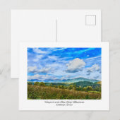 Carte Postale Blue Mountains North Georgia Aquarelle Peinture (Devant / Derrière)