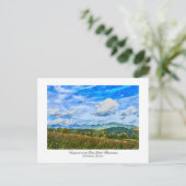 Carte Postale Blue Mountains North Georgia Aquarelle Peinture (Debout devant)